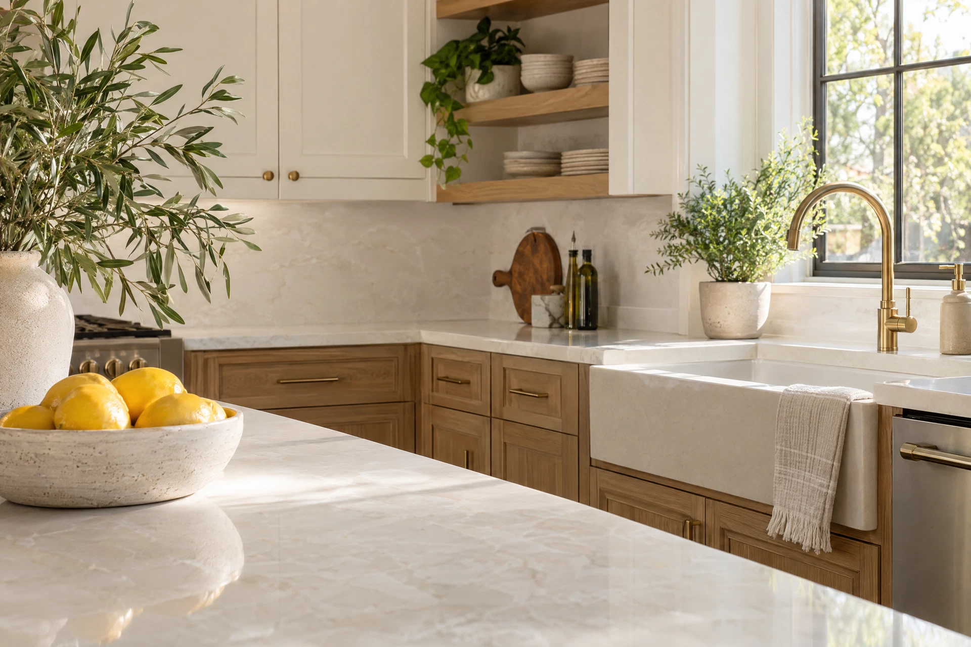 Spotless kitchen surfaces